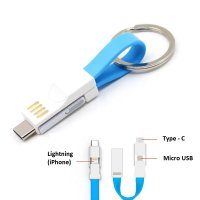 DATOVÝ A NAPÁJECÍ USB KABEL 3 V 1 S MAGNETICKÝM ÚCHYCENÍM