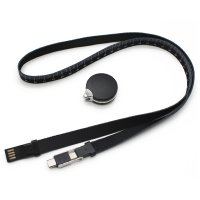 NAPÁJECÍ USB KABEL 3 V 1 VE ŠŇŮRCE NA KRK