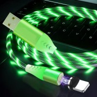 DATOVÝ A RYCHLONABÍJECÍ (3A) USB KABEL 3 v 1 S MAGNETICKÝMI KONEKTORY A LED PODSVÍCENÍM