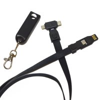 6 v 1 -  NAPÁJECÍ USB KABEL VE ŠŇŮRCE NA KRK