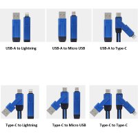 PD 60W RYCHLONAPÁJECÍ A VYSOKORYCHLOSTNÍ USB 3.0 DATOVÝ USB KABEL, KONEKTORY 6 V 1