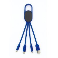 NAPÁJECÍ USB KABEL 3 V 1, S KARABINOU