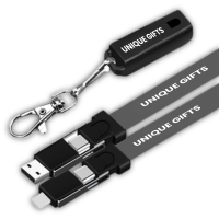 DATOVÝ A NABÍJECÍ 6 V 1 USB KABEL, VE ŠŇŮRCE NA KRK