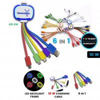 Krátký nabíjecí USB kabel 6 v 1