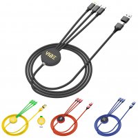 DLOUHÝ NABÍJECÍ KABEL 6 V 1, S LED LOGEM