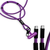 60W nabíjecí USB kabel v lanyardu, USB-C => USB-C