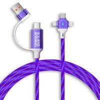 Svíticí datový a nabíjecí USB kabel 6 v 1 LUMIO