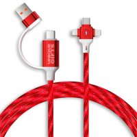 Svíticí datový a nabíjecí USB kabel 6 v 1 LUMIO