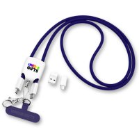 60W datový a nabíjecí USB kabel 4 v 1 OMNICORD, v lanyardu