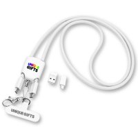 60W datový a nabíjecí USB kabel 4 v 1 OMNICORD, v lanyardu