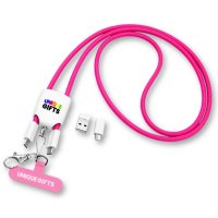 60W datový a nabíjecí USB kabel 4 v 1 OMNICORD, v lanyardu
