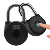 Visac&iacute; z&aacute;mek se zabezpečen&iacute;m otiskem prstu