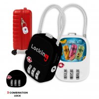 Visací zámek FLEXLOCK s ocelovým lankem