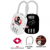 Visací zámek FLEXLOCK s ocelovým lankem