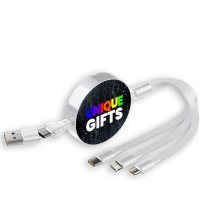 100 W - datov&yacute; a nab&iacute;jec&iacute; USB kabel 6 v 1 SpinX