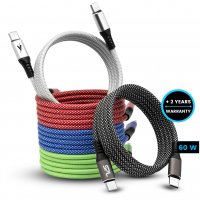 60W magnetick&yacute; rychlonab&iacute;jec&iacute; a datov&yacute; USB kabel USB-C => USB-C