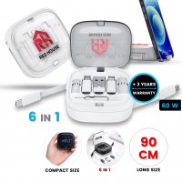 60 W &ndash; multifunkčn&iacute; datov&yacute; a nab&iacute;jec&iacute; v&yacute;suvn&yacute; kabel s př&iacute;davn&yacute;mi konektory, v krabičce se stoj&aacute;nkem