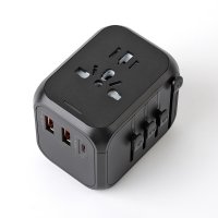 RYCHLONABÍJECÍ CESTOVNÍ ADAPTÉR 30W PD + QC 3.0 , 2 × USB-A + USB-C (TYPE-C)