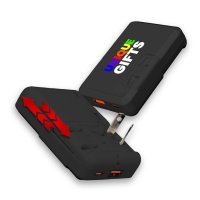 Plochý univerzální cestovní adaptér SLIMPOWER, s USB-C a USB-A
