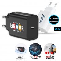 45W USB adapt&eacute;r do EU z&aacute;suvky s USB-C