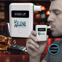 Alkoholtester s elektrochemickým senzorem fuel cell, LED displejem a kroužkem na klíče
