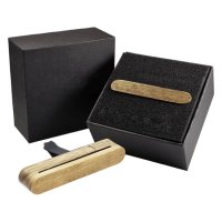 Elegantní dřevěný osvěžovač vzduchu do auta v dárkové krabičce, sada 5 vůní