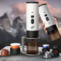 Přenosný mini kávovar HEATBREW na kapsle nebo mletou kávu