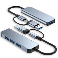 DATOVÝ A NAPÁJECÍ USB 3.0 HUB, USB-C + USB-A