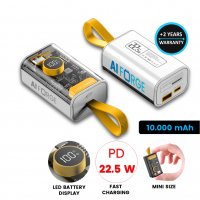 Vysokorychlostní transparentní 
power banka, 10000 mAh