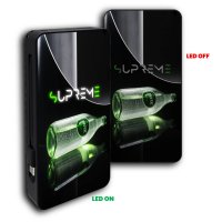 10000 mAh - power banka BRIGHTA, s LED logem (+CMYK) a vestavěn&yacute;m kabelem USB-C