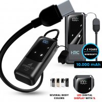 10000 mAh - power banka VOLTORA, s QC 22,5 W, displejem a vložen&yacute;m kabelem v poutku