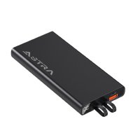 10000 mAh &ndash; power banka VELOX, s vestavěn&yacute;mi kabely a QC 22,5 W