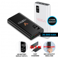 VYSOKOKAPACITNÍ POWER BANKA, PD 22,5 W, 20000 MAH