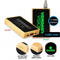 Bambusová power banka, FSC certifikováno, 5000 mAh