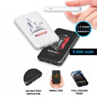 5000mAh kompaktní power banka FIVVY