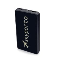 Duální power banka s CMYK + LED logem, 4000/5000/6000 mAh