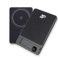 10000mAh magnetická kovová power banka QUANTUM 3 v 1, s 15W bezdrátovým nabíjením a PD 20 W