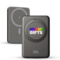 10000 mAh &ndash; magnetick&aacute; power banka s 15W bezdr&aacute;tov&yacute;m nab&iacute;jen&iacute;m, PD 20 W a stoj&aacute;nkem