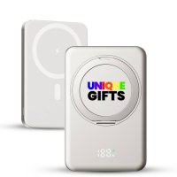 10000 mAh &ndash; magnetick&aacute; power banka s 15W bezdr&aacute;tov&yacute;m nab&iacute;jen&iacute;m, PD 20 W a stoj&aacute;nkem