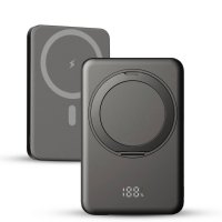 10000 mAh &ndash; magnetick&aacute; power banka s 15W bezdr&aacute;tov&yacute;m nab&iacute;jen&iacute;m, PD 20 W a stoj&aacute;nkem