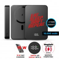 10000 mAh &ndash; magnetick&aacute; power banka PowerGo, s 15W bezdr&aacute;tov&yacute;m nab&iacute;jen&iacute;m a PD 20 W