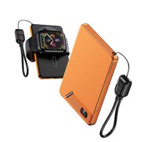 10000 mAh - magnetick&aacute; kovov&aacute; power banka ORBIX 3 v 1, s 15W bezdr&aacute;tov&yacute;m nab&iacute;jen&iacute;m a PD 20 W