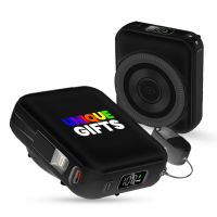 10000 mAh - magnetick&aacute; power banka ENERVA, s 15W bezdr&aacute;tov&yacute;m nab&iacute;jen&iacute;m a vestavěn&yacute;m kabelem (3 V 1)