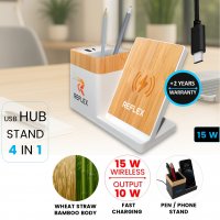 Stojánek na mobil a tužky s 15W bezdrátovým nabíjením