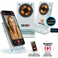 15W transparentn&iacute; magnetick&aacute; bezdr&aacute;tov&aacute; nab&iacute;ječka/stoj&aacute;nek ACRYLITE