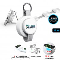 15W multifunkční magnetická bezdrátová nabíječka 3 v 1 FLEXMAG