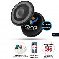 15W magnetick&aacute; bezdr&aacute;tov&aacute; rychlonab&iacute;ječka MAGNEX (3 v 1)