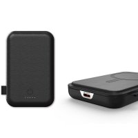 5000mAh kožená magnetická power banka LEATHA, s 15W bezdrátovým nabíjením a PD 20 W