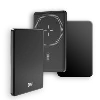 5000 mAh - magnetick&aacute; power banka MAGPLATE, s 15W bezdr&aacute;tov&yacute;m nab&iacute;jen&iacute;m a PD 20 W