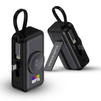 5000 mAh - připojiteln&aacute; power banka s vestavěn&yacute;m kabelem, PD 20 W a nab&iacute;jen&iacute;m pro Apple Watch